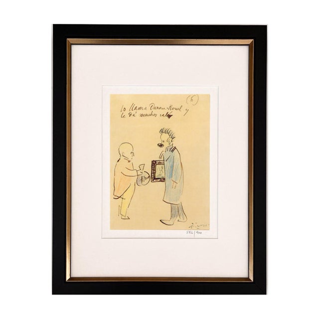 Pablo Picasso Pablo Picasso Trip to Paris Set of 4 Framed For Sale - Image 4 of 4
