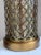 Hollywood Regency Hollywood Regency Brass Lattice Table Lamp For Sale - Image 3 of 7