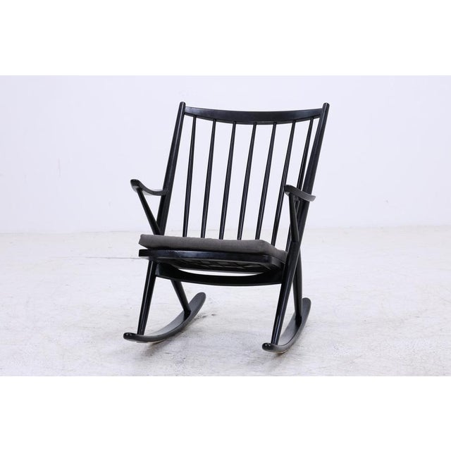Mid-Century Danish Rocking Chair Model 182 by Frank Reenskaug for Bramin For Sale - Image 4 of 17