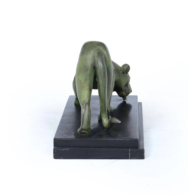 1920s French Art Deco Patinated Bronze Panther by Irénée Rochard, 1920s For Sale - Image 5 of 16