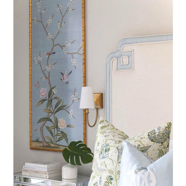 Chinoiserie Chinoiserie Wall Artwork, Wallpaper Panel - Set of ( No Frame) For Sale - Image 3 of 8