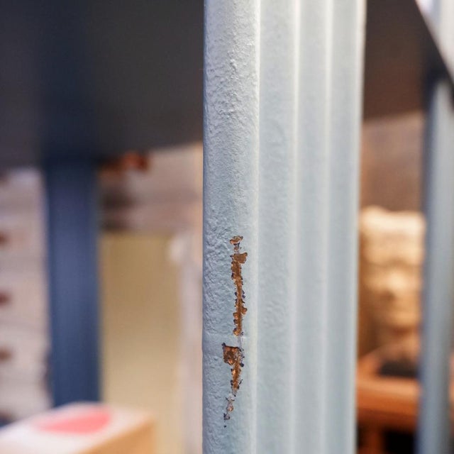 Painted Metal Shelf by Strafor For Sale - Image 16 of 17