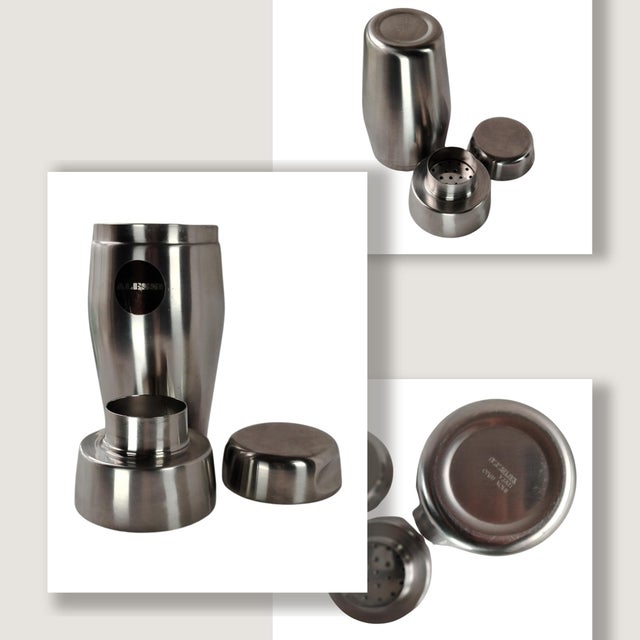 1970s Stainless Steel Cocktail Shaker by Luigi Massoni and Carlo Mazzeri for Alessi, 1970s For Sale - Image 5 of 7