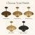 Vintage Brass Floral Ceiling Light, Handmade Lotus Petal Semi Flush Mount Fixture, Antique Brass Scalloped Ceiling Lamp for Bedroom Hallway For Sale - Image 9 of 15