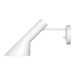 Arne Jacobsen AJ Wall Light for Louis Poulsen in White For Sale
