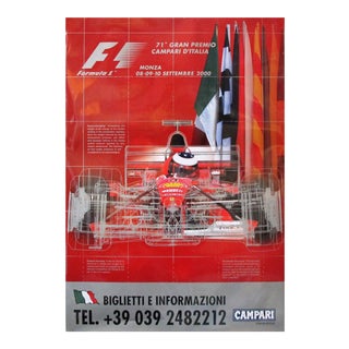 2000 Original Formula 1 Poster - 71st Gran Premio Campari D'Italia, Italian Grand Prix For Sale