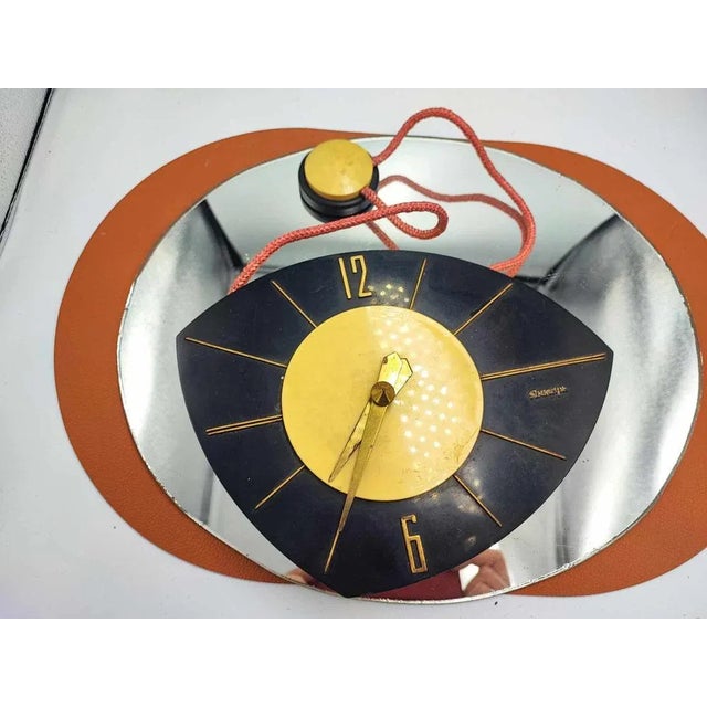Plastic Mid-Century Clock from Jantar For Sale - Image 7 of 7