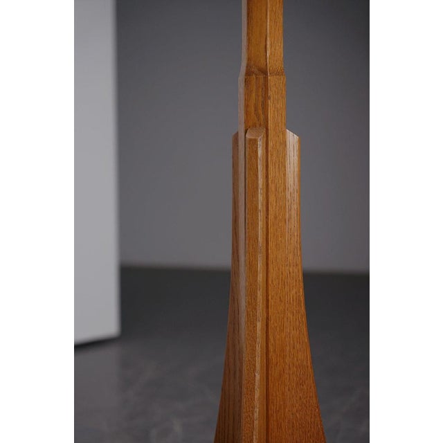Wood Amsterdamse School Standing Lamp from Eckhart Rotterdam For Sale - Image 7 of 17