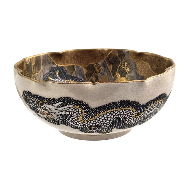 Japanese Satsuma Bowl by Taizan for Hododa, 1900 For Sale - Image 10 of 18