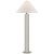 Paloma Contreras by Visual Comfort Signature Olivier Large Floor Lamp in Polished Nickel with Linen Shade For Sale
