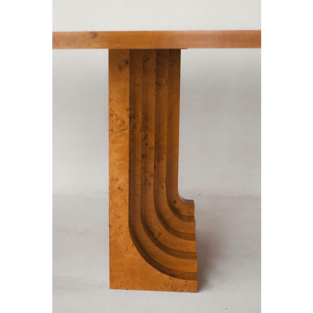Burl Wood Dining Table attributed to Carlo Scarpa, 1960s For Sale - Image 13 of 18
