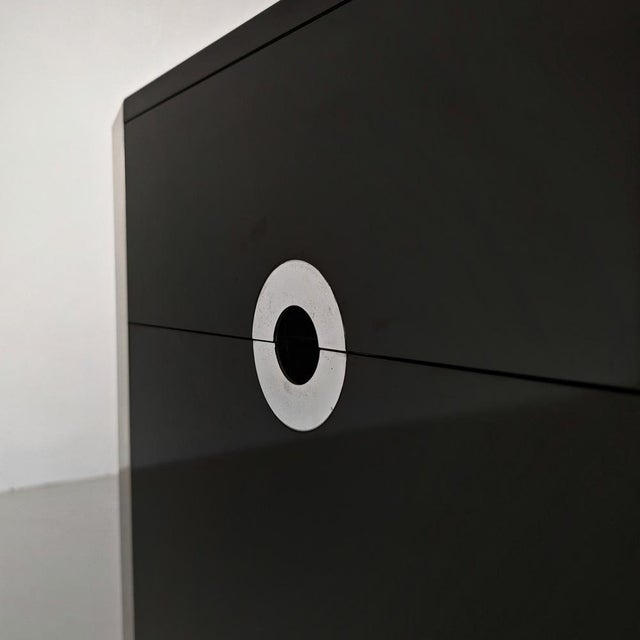 Bar Sideboard in Black Laminate and Chrome by Mario Sabot, 1970s For Sale - Image 15 of 18