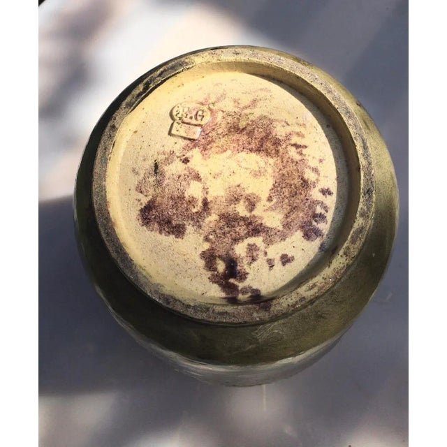 Large French Majolica Vase with Flowers Edouard Gilles, circa 1880 For Sale - Image 9 of 12