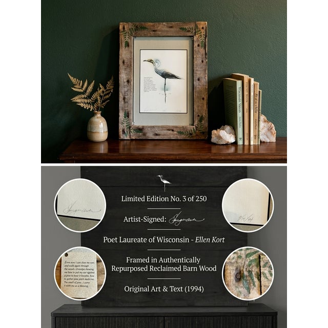 Capture the rustic charm and artistic spirit of the American heartland with this exquisite, limited-edition framed art...