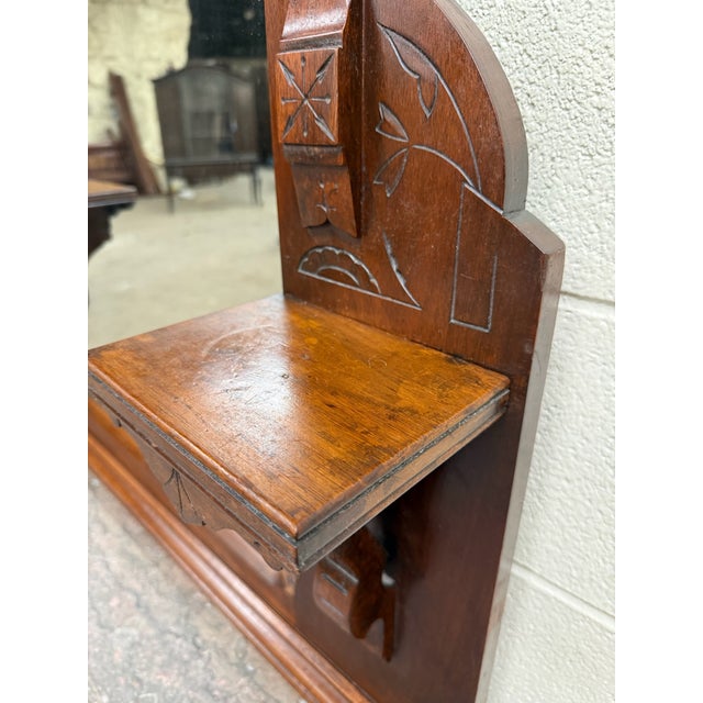 Wood Antique Late 1800s Victorian Eastlake Marble Top Dresser Chest Dressing Stand For Sale - Image 7 of 18