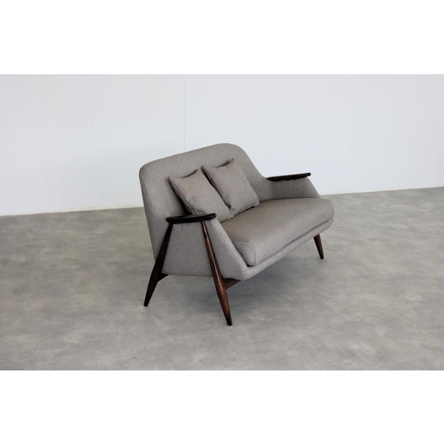 Asko Vintage Seating Area Armchair and Sofa by Svante Skogh for Asko, 1950s, Set of 2 For Sale - Image 4 of 18
