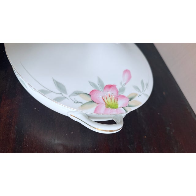Japanese Antique, Early 20th Century Noritake Japan Azalea Porcelain Tureen With Lid For Sale - Image 3 of 13