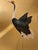 Japanese Hand Painted Golden Crane Scenic Wallpaper Mural – Luxury Metallic Gold Leaf Wallcovering For Sale - Image 3 of 9