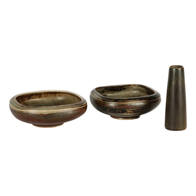 Ceramic Vases by Bode Willumsen and Ejvind Nielsen for Royal Copenhagen, Set of 3 For Sale