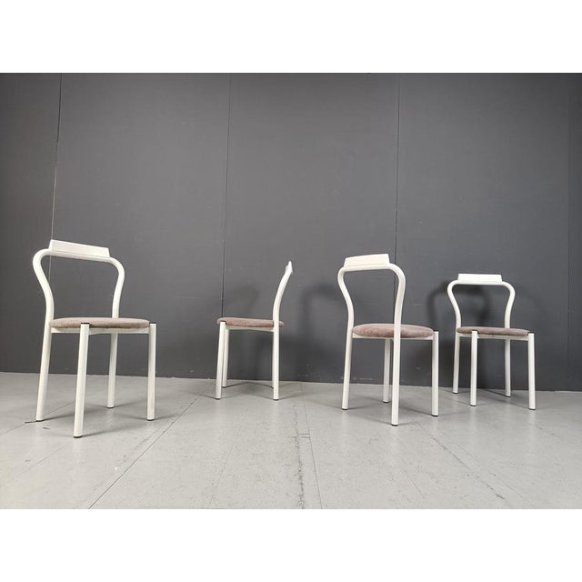 Vintage Dining Chairs from Calligaris, 1980s, Set of 4 For Sale - Image 9 of 14