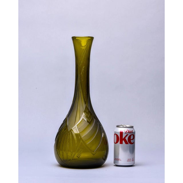 Signed Legras Acid Engraved Art Deco Glass Vase For Sale In Detroit - Image 6 of 10