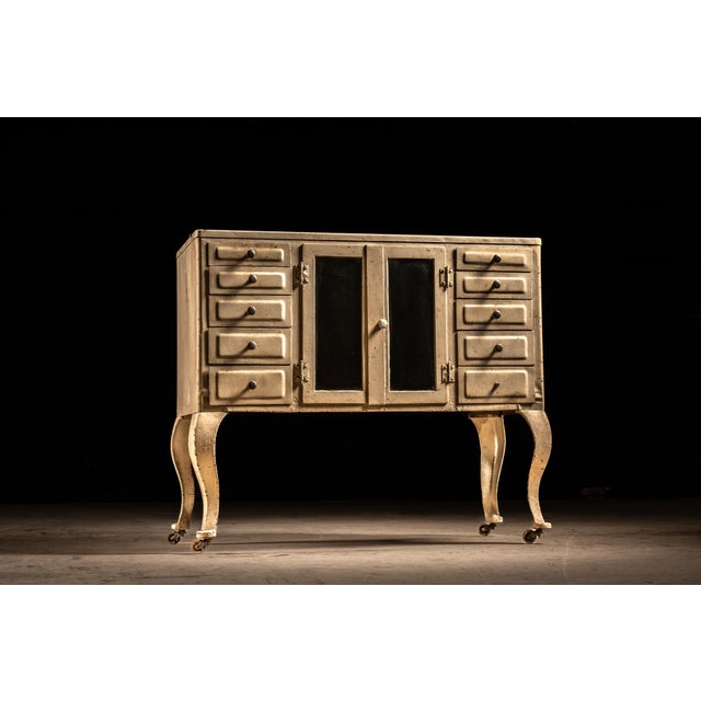 Metal Early 20th Century Dental Cabinet in White For Sale - Image 7 of 7