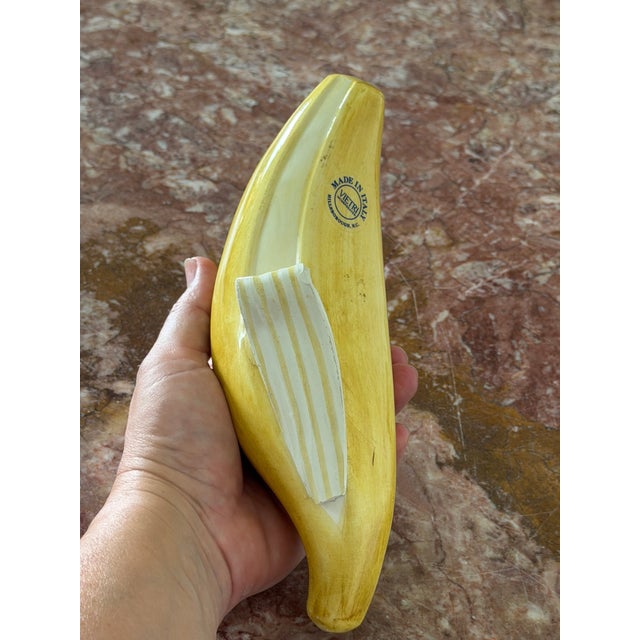 Italian Glazed Ceramic Banana Sculpture (After Warhol) (After Maurizio Cattelan) For Sale - Image 17 of 18