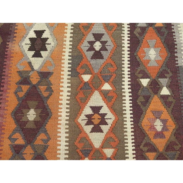 1960s 1960's Nomadic Kilim Rug -74"x124" For Sale - Image 5 of 12