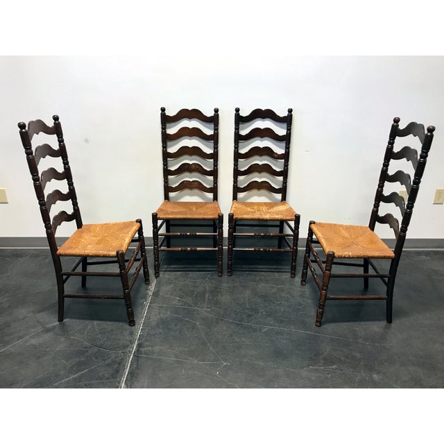 Tell City Vintage Ladder Back Dining Chairs Set of 4 Chairish