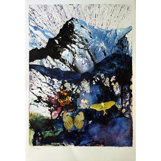 Salvador Dali, Alpes (SNCF, Suite Papillon), Lithograph For Sale