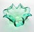 Mid-Century Modern 1960s Mid-Century Murano-Style Sommerso Emerald Green Flared Scalloped Bowl For Sale - Image 3 of 10