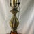 1950s Vintage Mid Century Modern Amber Glass Table Lamp For Sale - Image 5 of 6