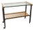 Vintage Teak, Black Metal, and Glass Serving Cart on Casters, 1960s For Sale