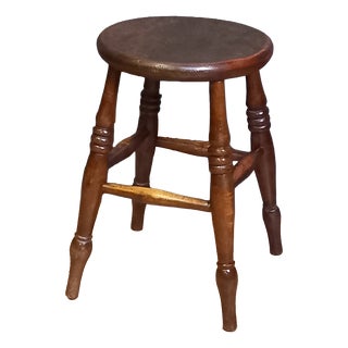 Antique Windsor Stool, 1700s For Sale