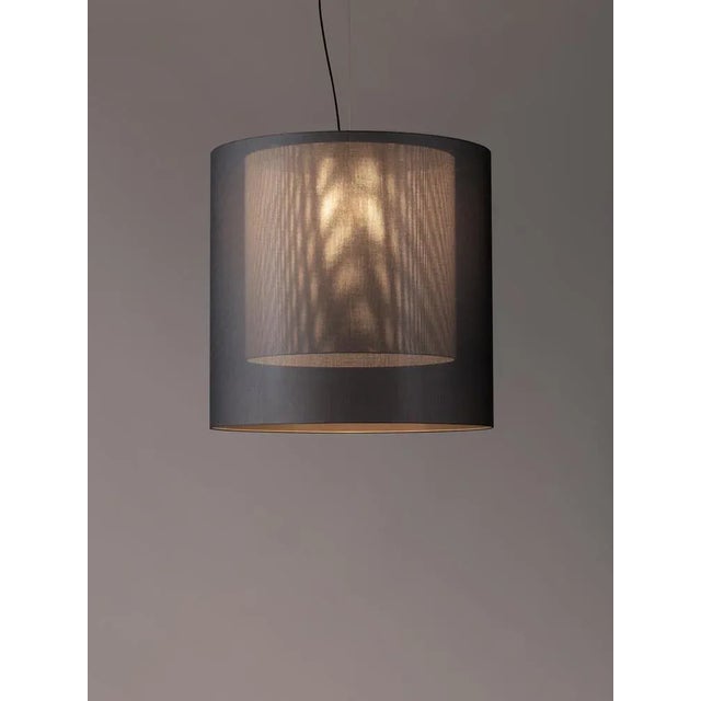 Grey moaré xl pendant lamp by antoni arola dimensions: d 83 x h 81 cm materials: metal, polyester. Available in other...
