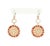 This is a beautiful pair of earrings by SUN DAY, they are crafted from 18k rose gold featuring a hook top with a 27.6mm...