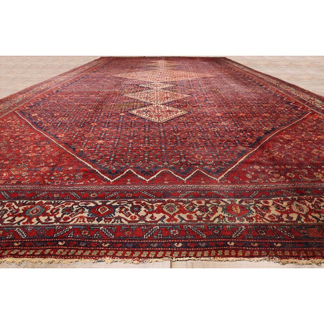 Late 19th Century Persian Malayer Rug, 03'09 X 29'06 For Sale - Image 9 of 10