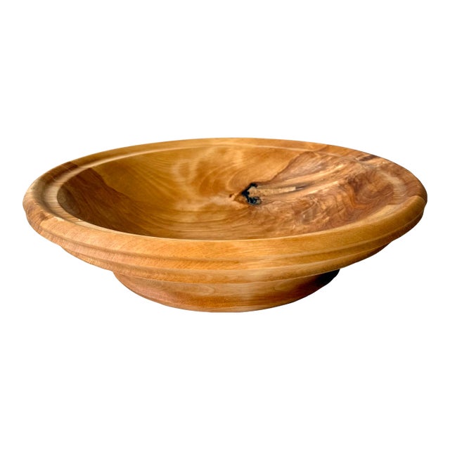 Late 20th Century Lathe Turned Alaskan Birch Bowl For Sale