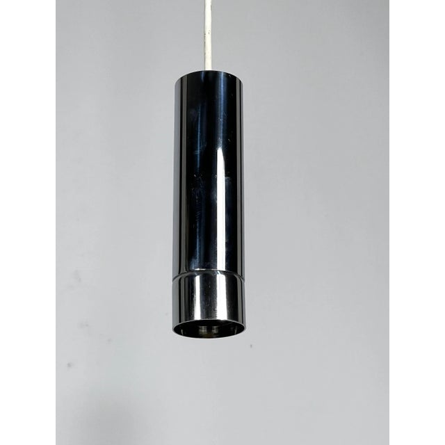 Chrome Pendant Lamps from Stilux Milano, 1970s, Set of 2 For Sale - Image 9 of 12