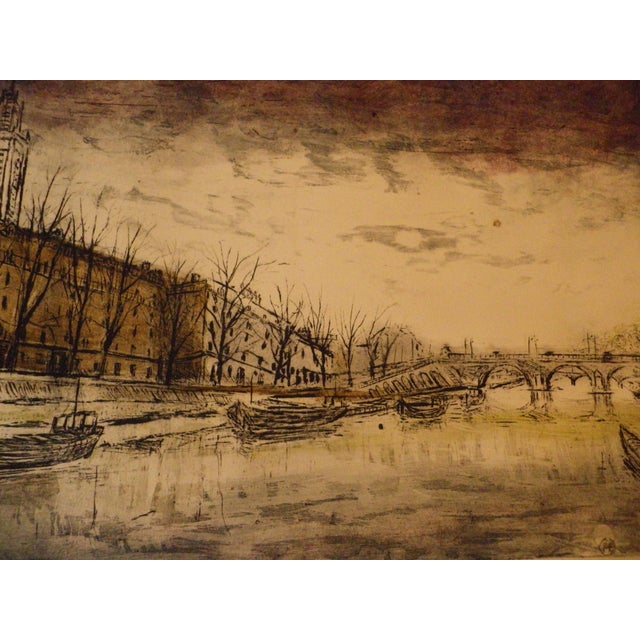 Elie Pesatori, Urban Landscape, Etching For Sale - Image 7 of 18