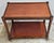 Mid-20th Century Romanian Cherry Rolling Bar Cart For Sale - Image 4 of 9