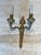 1940s Set of four Louis XVI style bronze wall sconces For Sale - Image 5 of 12