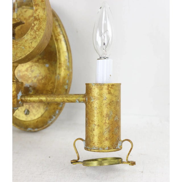 Vintage Lyre Design Paris Wall Lamps - Toler Wall Lamps by Brunschwig & Fils - a Pair For Sale - Image 4 of 7