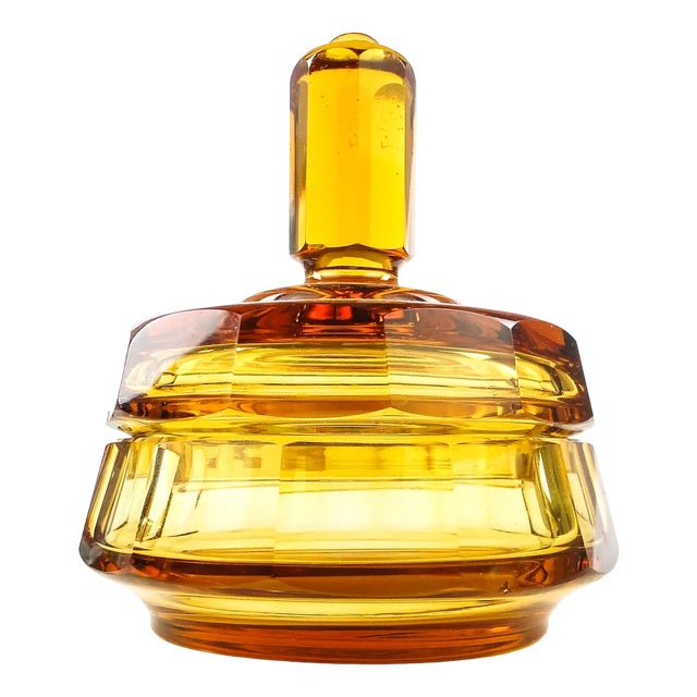 Art Deco Czechoslovakian Carafe from Moser, 1930s For Sale