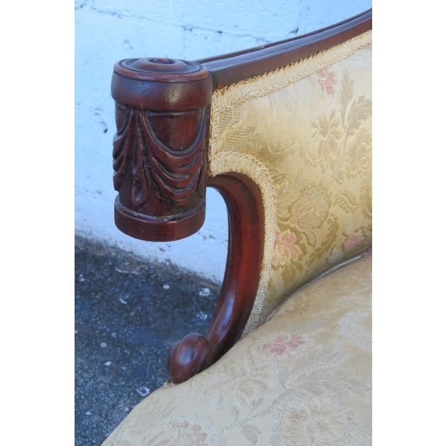 1940s Carved Mahogany Fireplace Living Bed Room Side Chairs a Pair 6277 For Sale - Image 18 of 18
