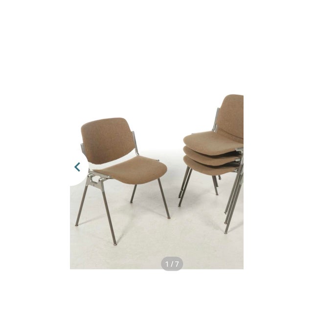 1960s Four Side Chair by Giancarlo Piretti for Castelli Side Chairs,1960 For Sale - Image 5 of 12