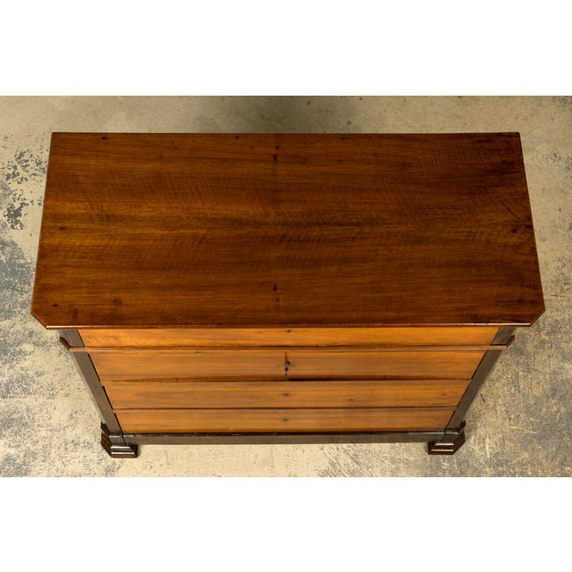 French Mid-19th Century French Louis Philippe Walnut Chest of Drawers For Sale - Image 3 of 18