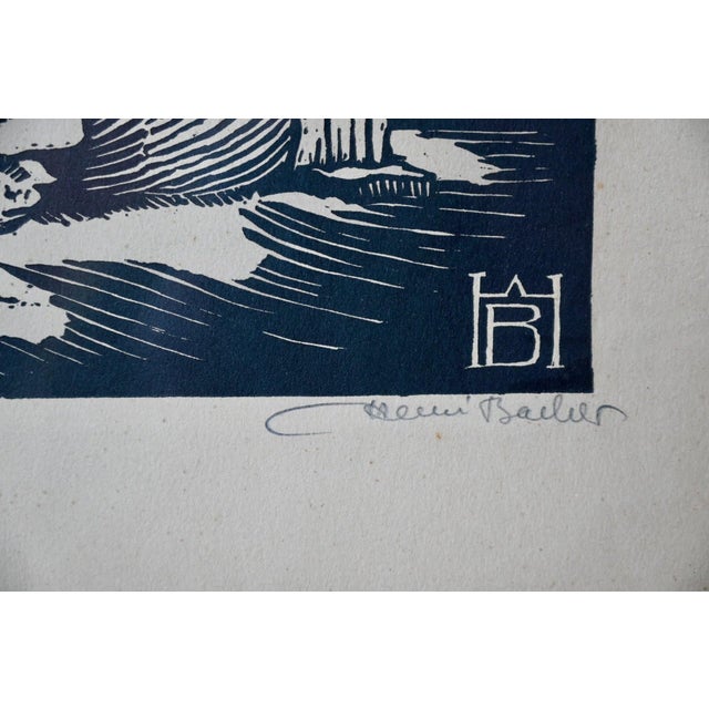 Henri Bacher, Well in Alsace, 1900, Woodcut For Sale - Image 3 of 8