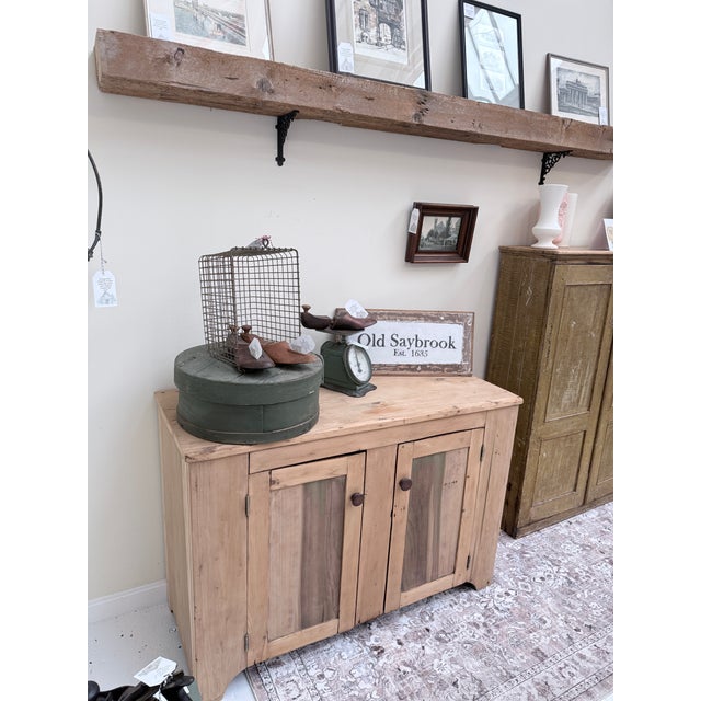 Antique Scrubbed Pine and Ash Cabinet For Sale - Image 4 of 10
