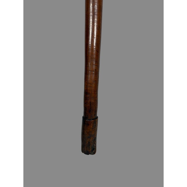 Phallic war club with a phallic head, Kanak, New Caledonia. Heavy, hard wood with a beautiful brown patina and red...